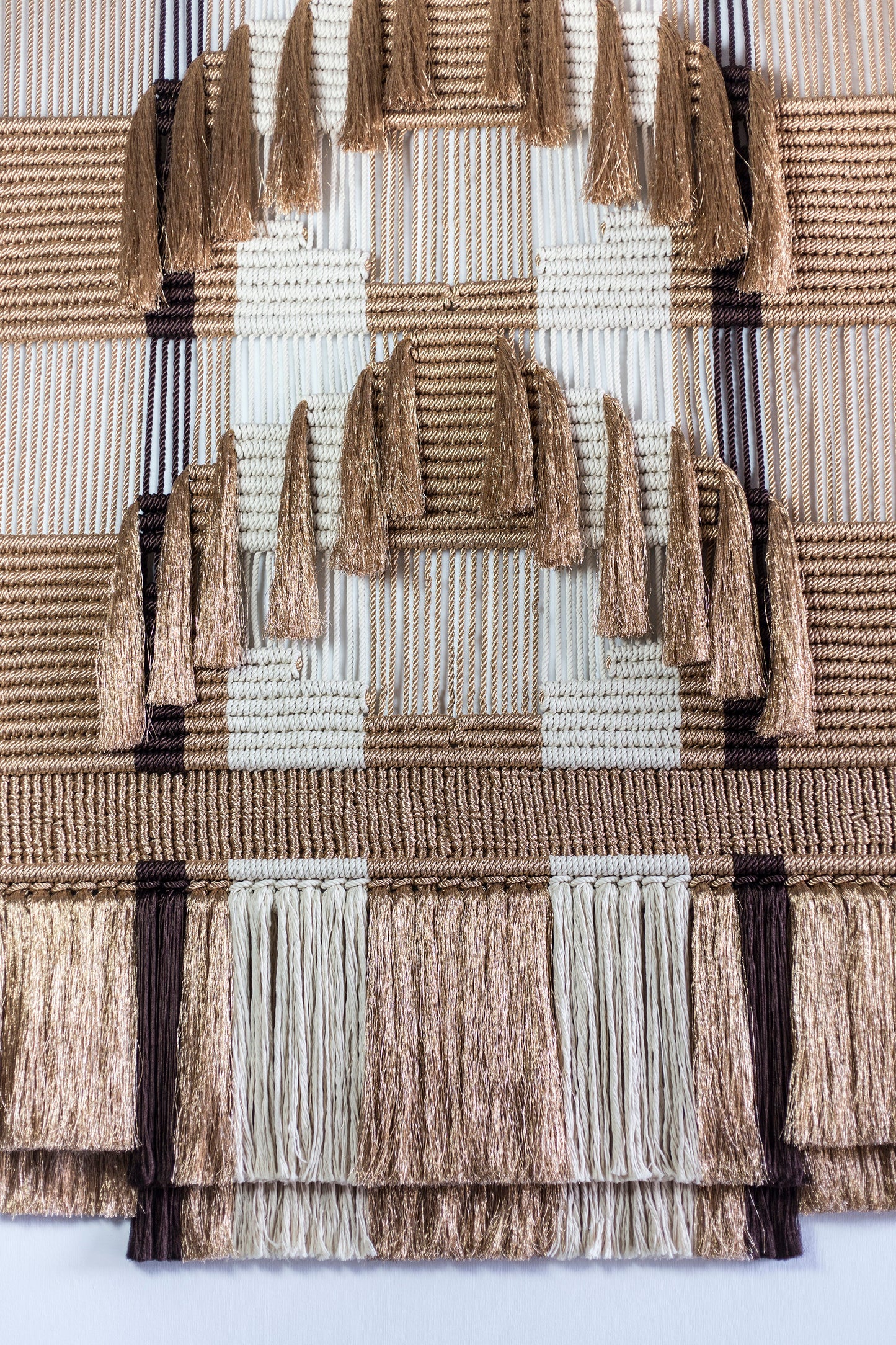 Wallhanging, Gold/white/brown – 170 × 200cm