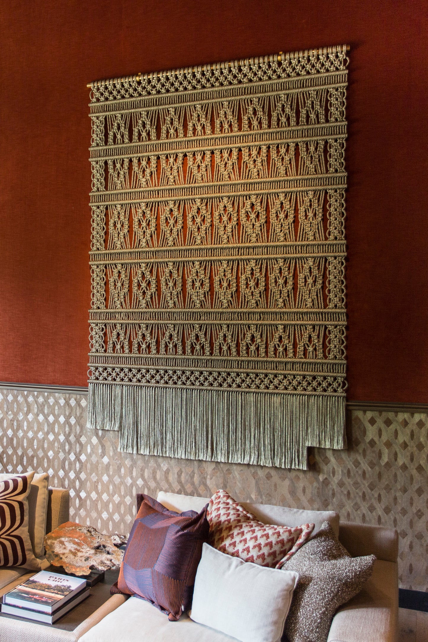 Gold Metallic Wallhanging – 180 × 258cm