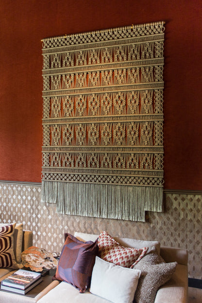 Gold Metallic Wallhanging – 180 × 258cm